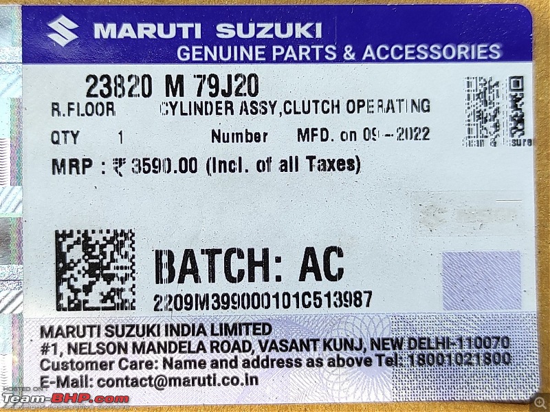 S-Crossed again! My pre-owned Maruti S-Cross 1.6 | Ownership Review-clutch-operating-cylinder.jpg