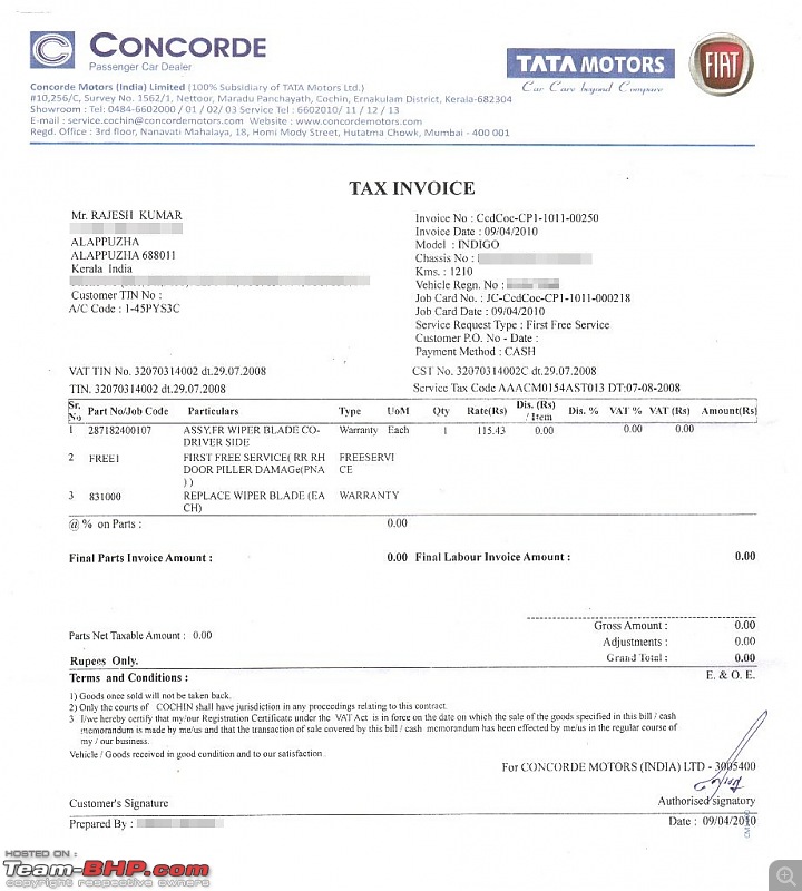 Tata Indigo Manza Quadrajet Aura Plus - Monarch Red-manza1stserviceinvoice09042010_medium.jpg