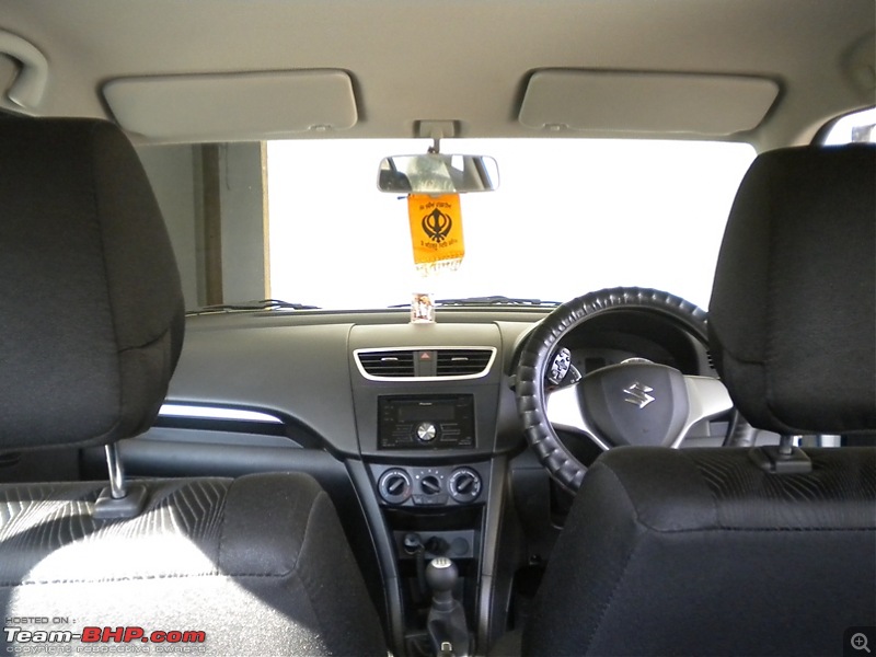 White Pearl - My 2011 Maruti Swift-interior.jpg