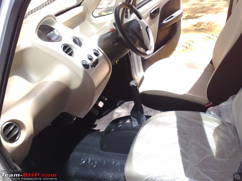 Tata Nano Pearl White LX 2012 - Surprise gift for parents!-frontcabin.jpg