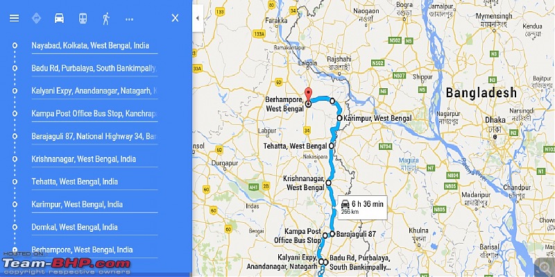 Driving to the place of the Nawabs of Bengal - Murshidabad-map.jpg