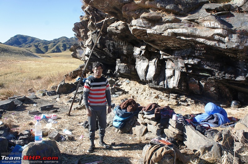 The ride, trek and premature return from Dzkou Valley-caves-where-we-slept.jpg