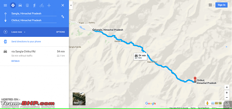 Unforgettable Himachal: Chandigarh - Rampur - Sarahan - Chitkul - Kalpa - Nako in a Maruti 800-route-map-1-day-3.png