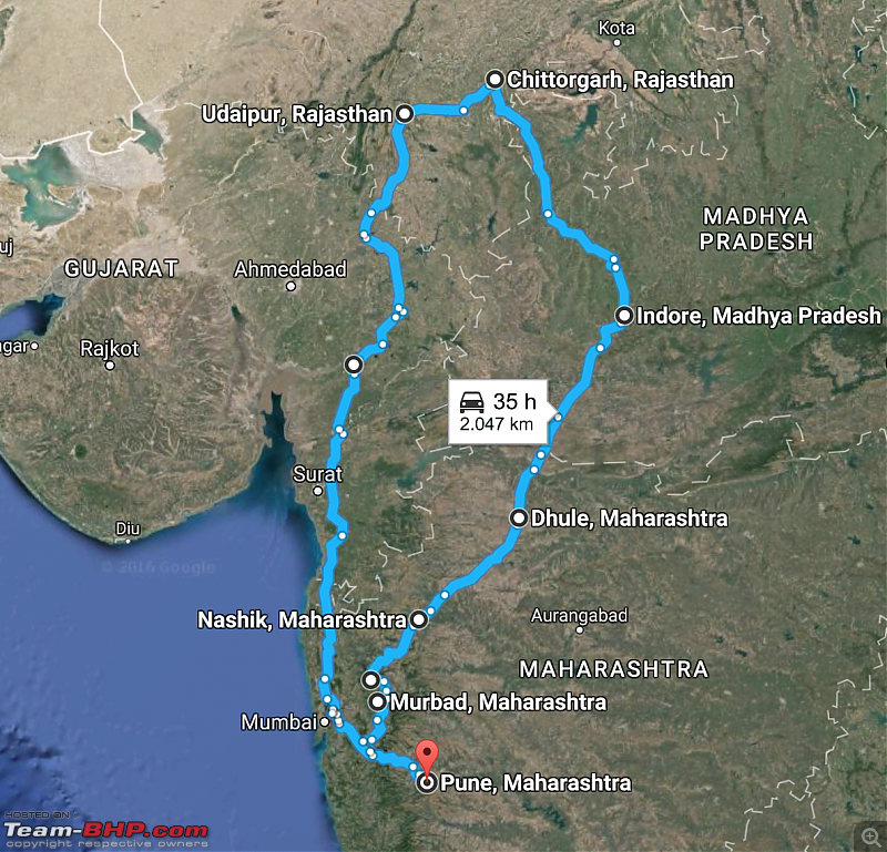 Pune To Indore Map Vw Jetta: A Trip From Pune To Indore & Udaipur - Team-Bhp