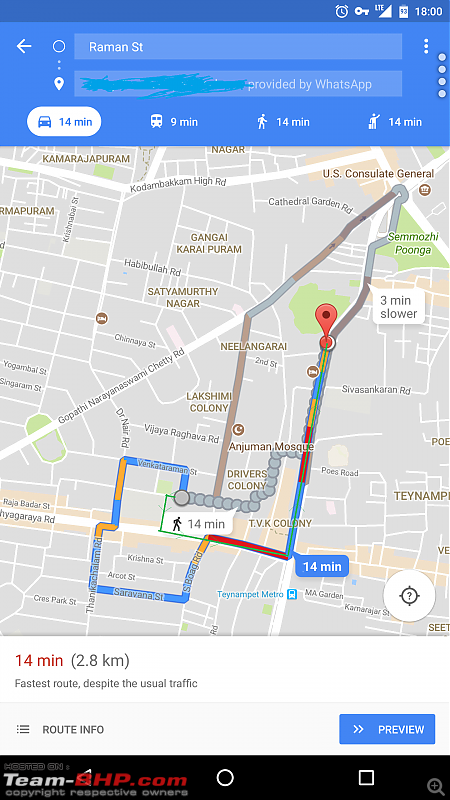 google maps drive route