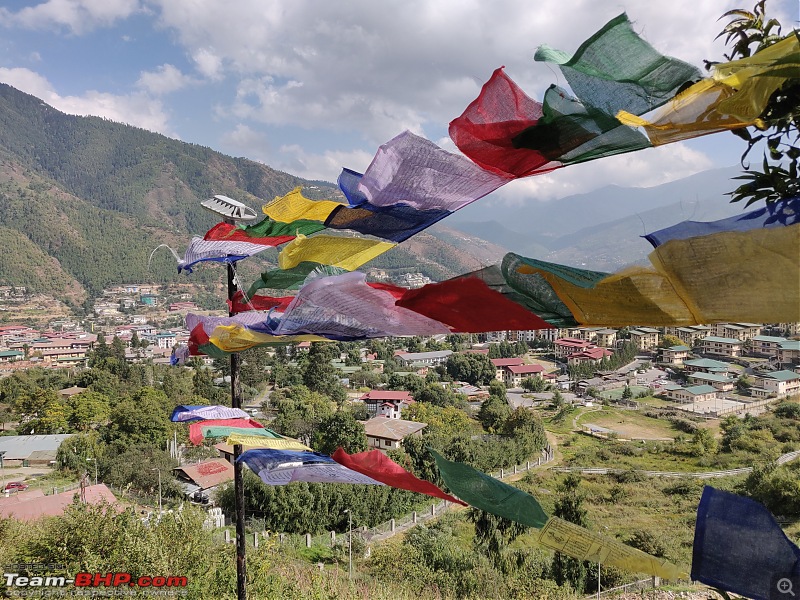 HexLogs - Drive from Bangalore to Bhutan in a Tata Hexa-thimphulhakhangflags.jpg