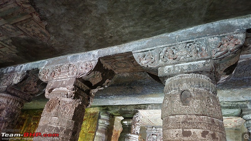 Solo drive to Ajanta-Ellora Caves in a Jeep Compass-04pillars.jpg