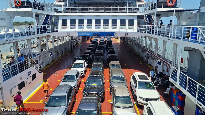 One Day Trip : Mumbai to Kihim (Alibaug) in a Skoda Kushaq-parkedonferry.jpeg