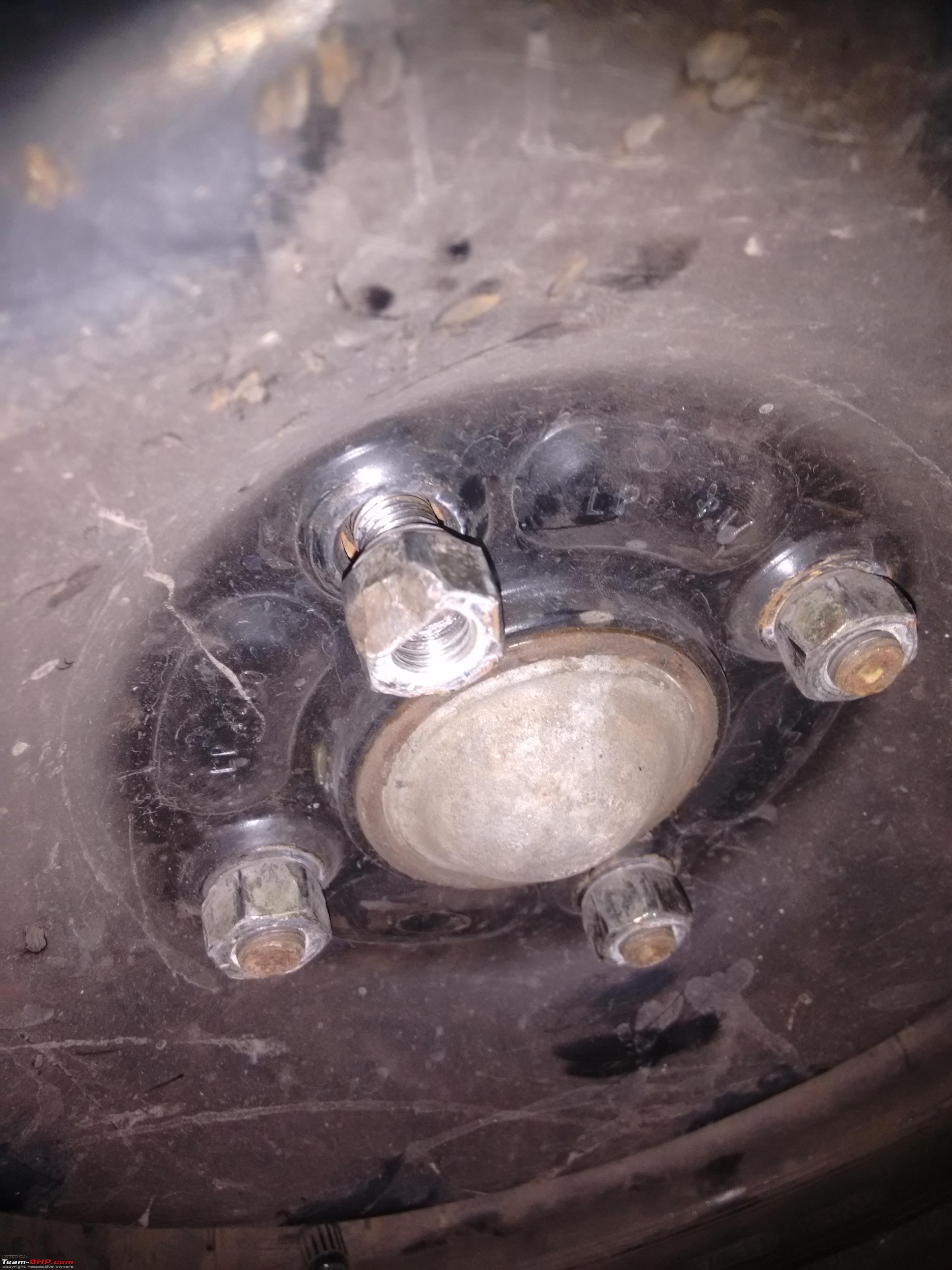 Wheel nut stuck! Tyre shop messes up threaded bolt - Team-BHP