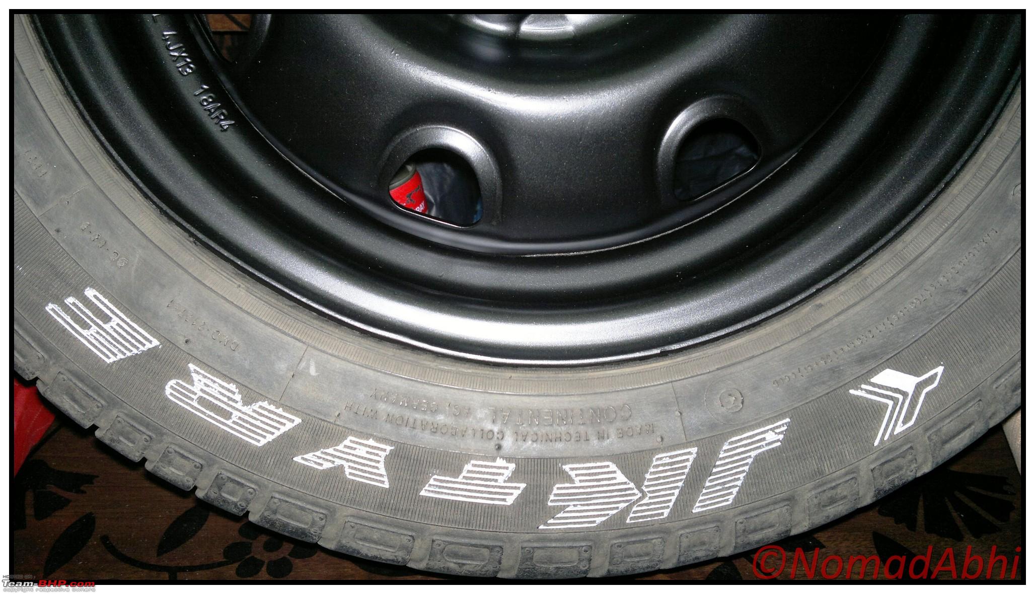 How to paint the Tyre Sidewall Letters? - Team-BHP