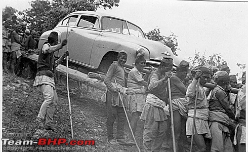 Vintage & Classic Mercedes Benz Cars in India-nepal-car-carrying.jpg