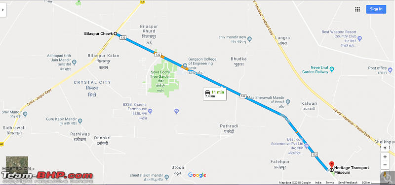Heritage Transport Museum, Gurgaon: The place to be-location-map.png