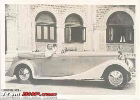 Miscellaneous other cars in India-nawanagar-lanchester-convertible.jpg