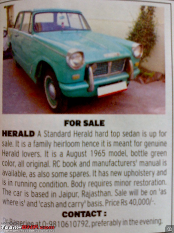 Classic Cars Available For Purchase - Page 28 - Team-BHP