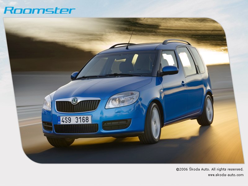 2006 Skoda Roomster car blueprint