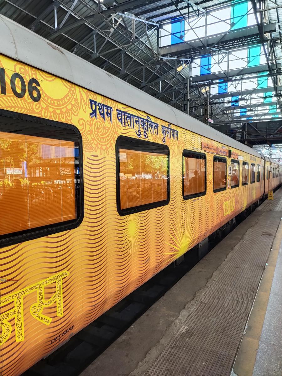 My experience on 82901 Tejas Express; India's 2nd privately run train |  Team-BHP