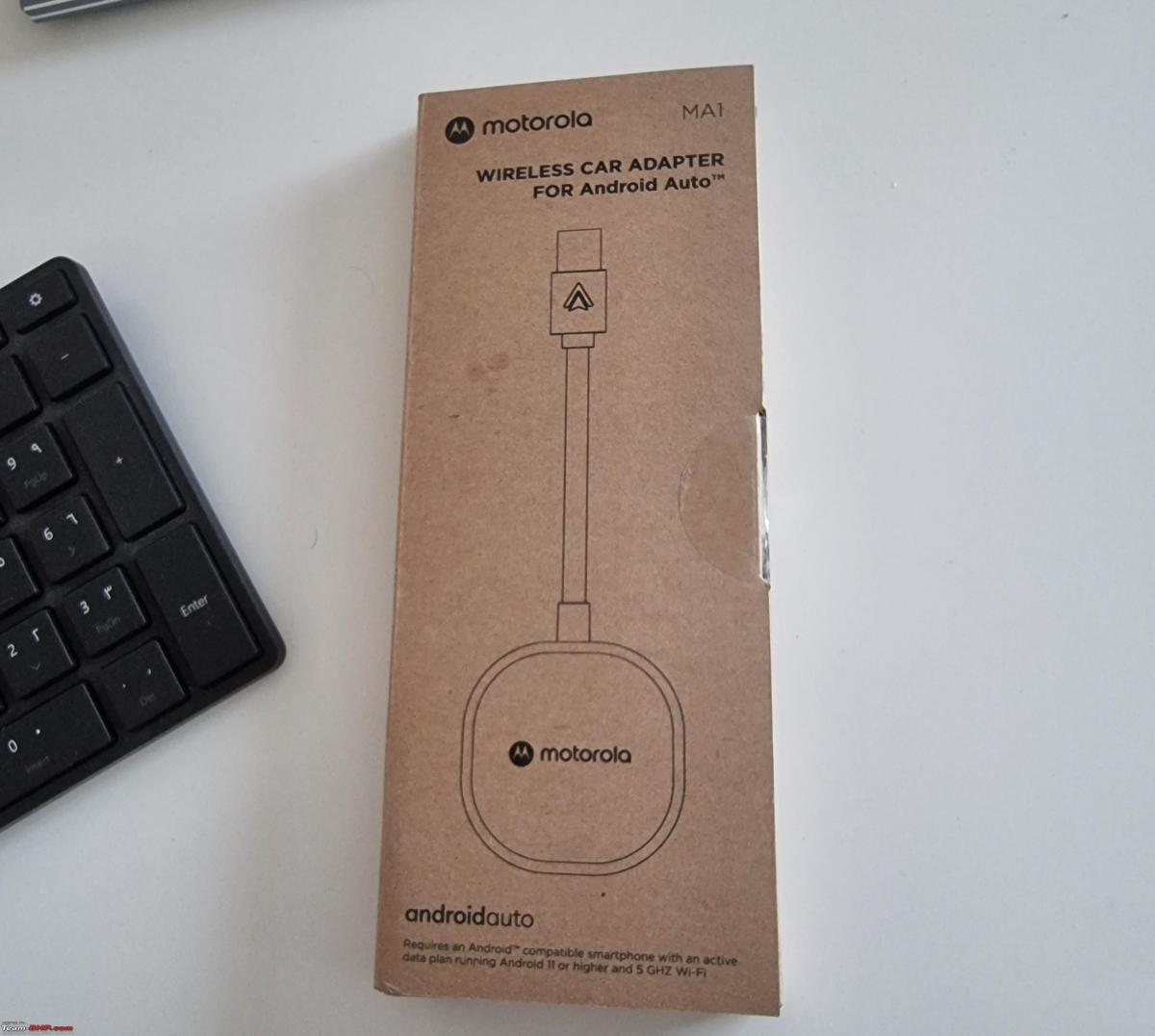 Motorola MA1 wireless Android Auto car adapter: Review | Team-BHP