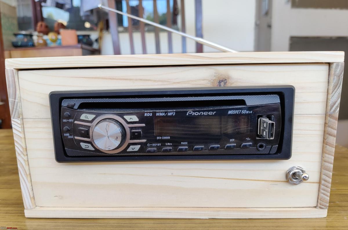 DIY: Convert car audio system into wooden home audio system | Team-BHP