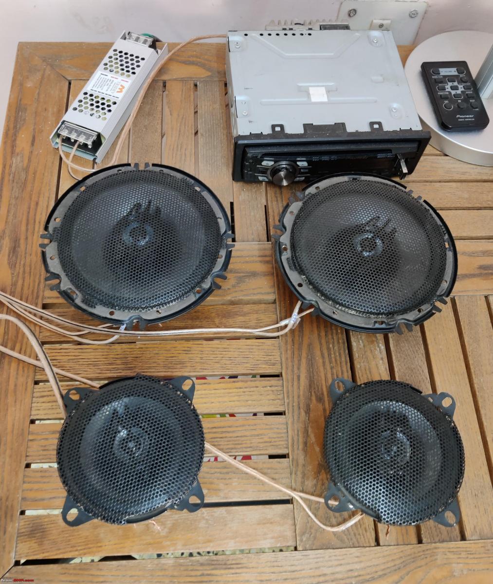 DIY: Convert car audio system into wooden home audio system | Team-BHP