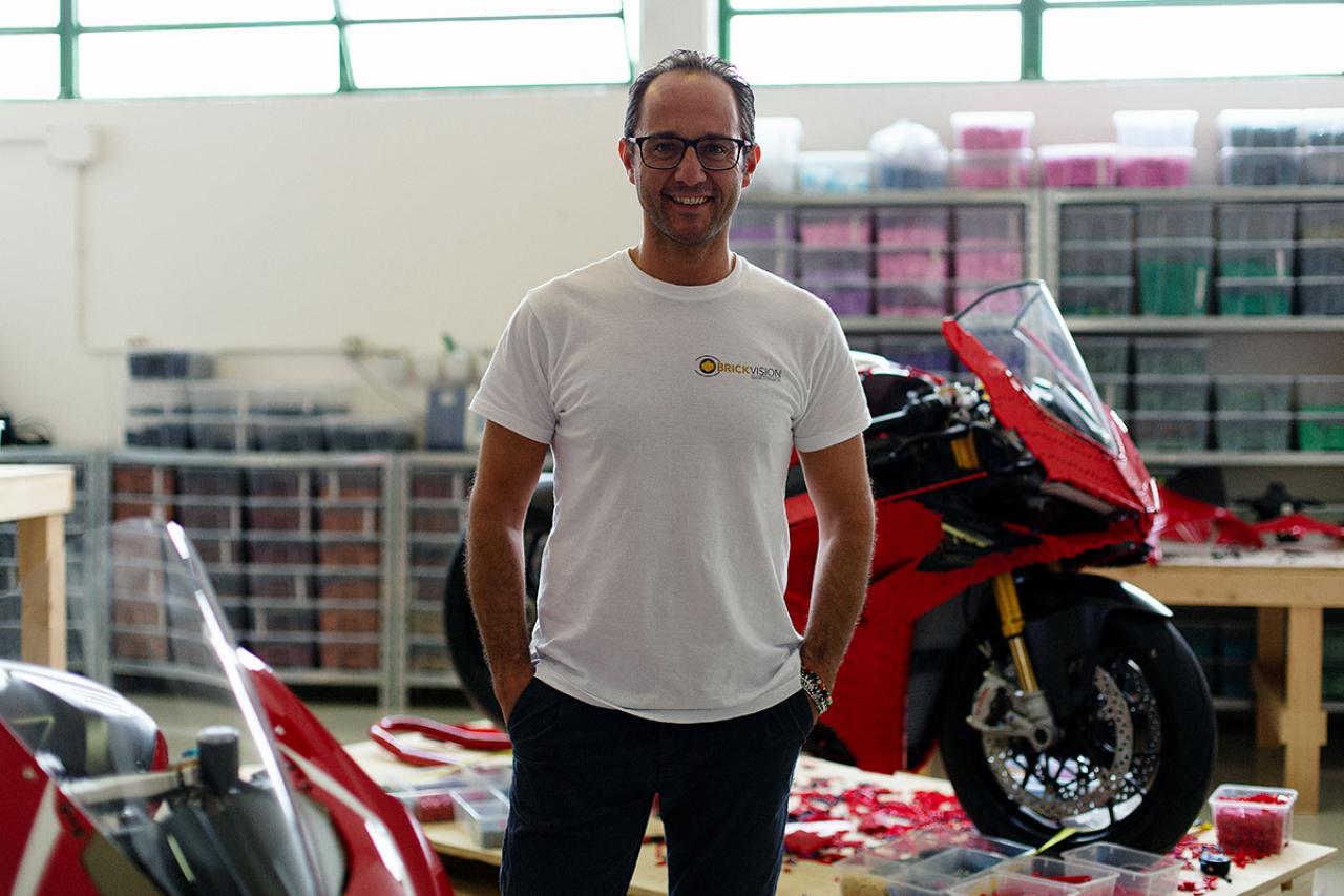 Ducati unveils full size Panigale V4 R made from LEGO Team BHP