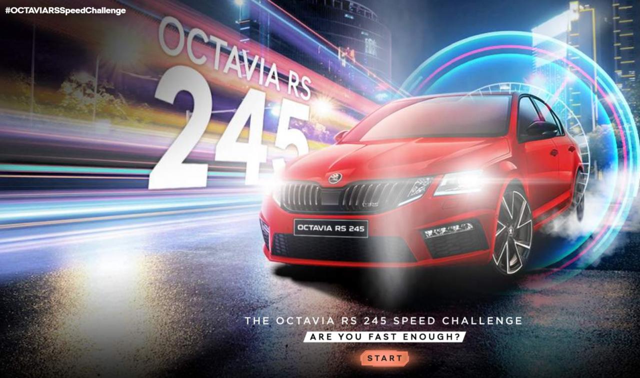 Skoda vRS 245's cool typing vs acceleration game - try it! | Team-BHP