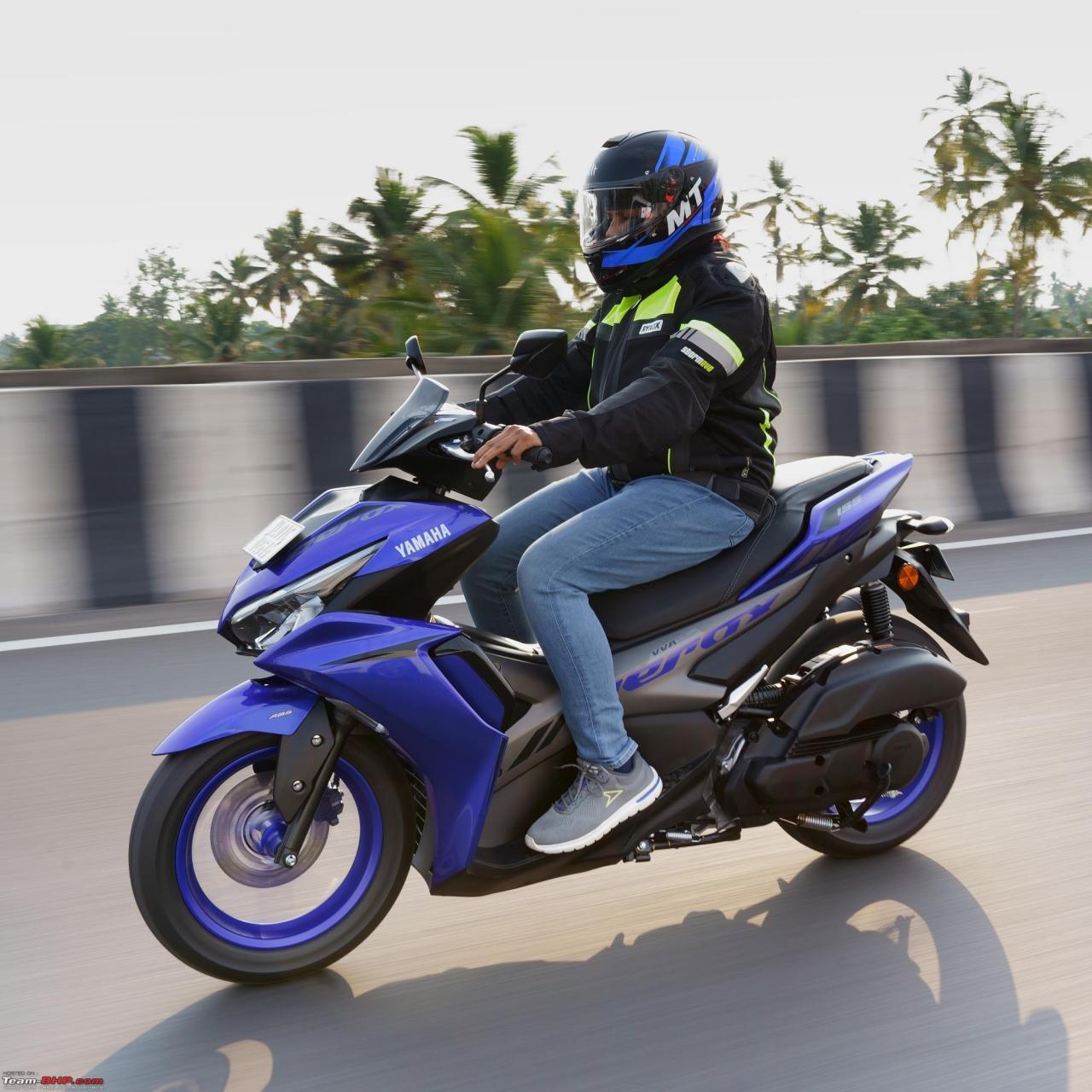 My wife's Yamaha Aerox 155: A game-changer in the scooter segment | Team-BHP