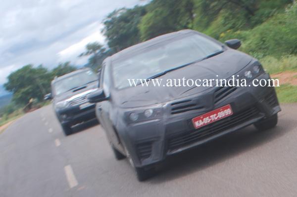 Next-gen 2014 Toyota Corolla spotted testing in India 