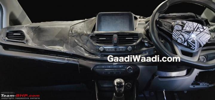 Tata 45X hatchback interior spied 
