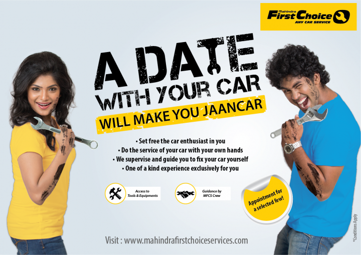 Service your car yourself at Mahindra First Choice 