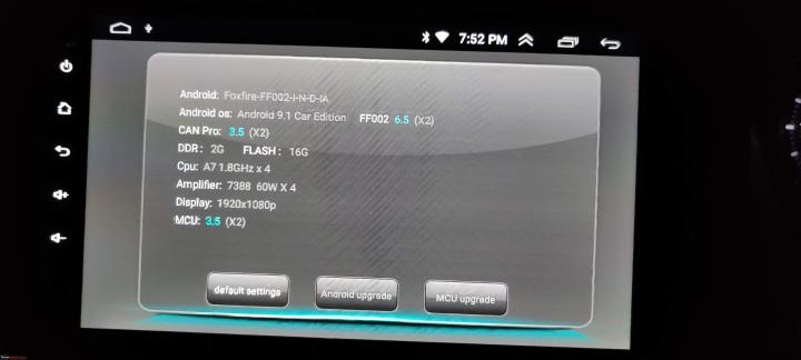 Android Head-Unit faking its hardware specifications | Team-BHP