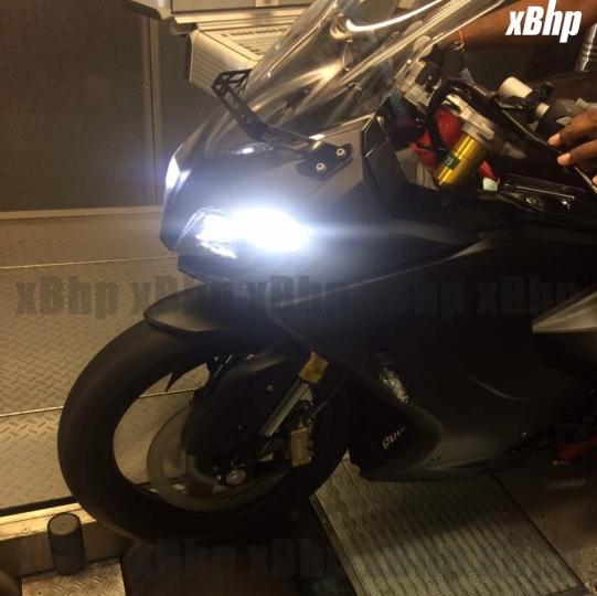 Production-spec TVS Apache RTR 300 spotted without camouflage 