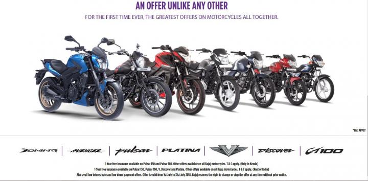 Bajaj's hat-trick offer: Free insurance, service & warranty 