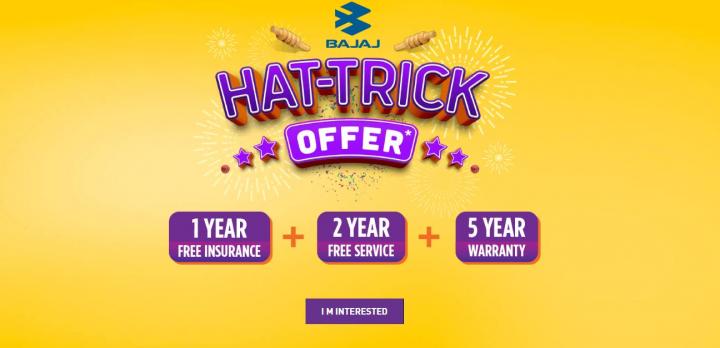 Bajaj's hat-trick offer: Free insurance, service & warranty 