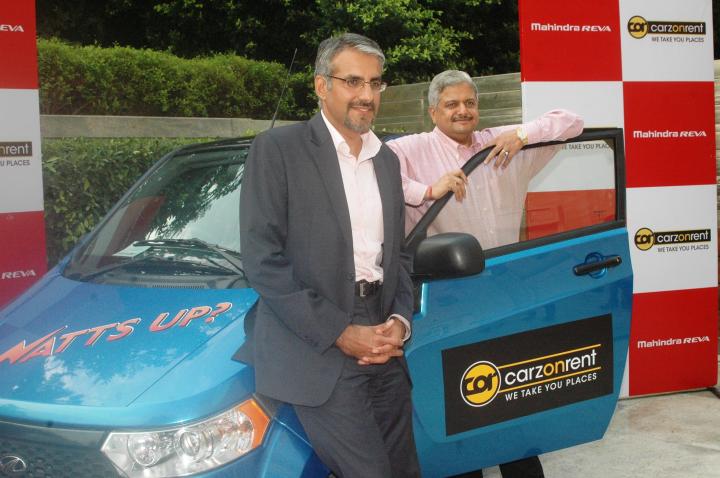 Mahindra Reva & CarzOnRent to offer self driven E2Os 