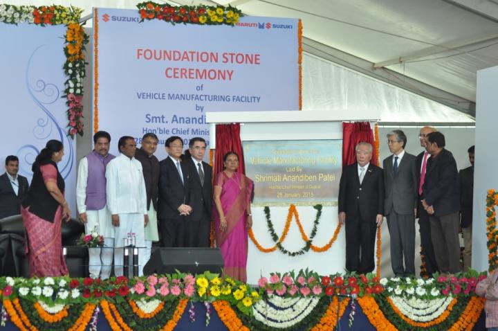 Foundation stone laid for Suzuki's new Gujarat facility 