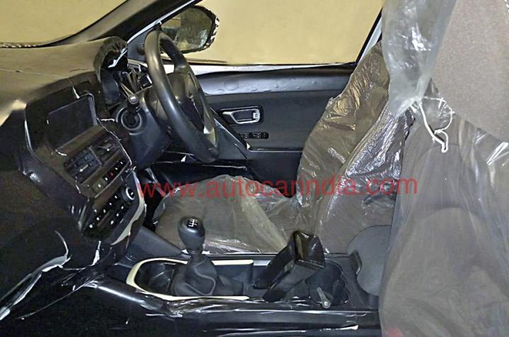 Tata H5X SUV interior spied 