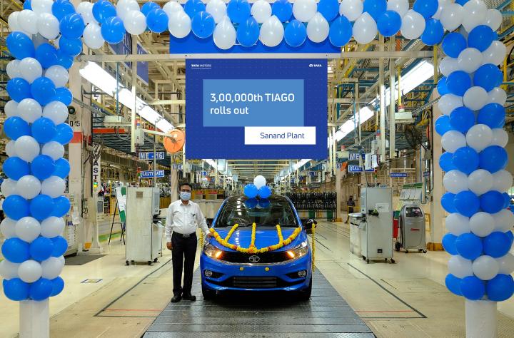 Tata rolls out 3,00,000th Tiago from Sanand plant 