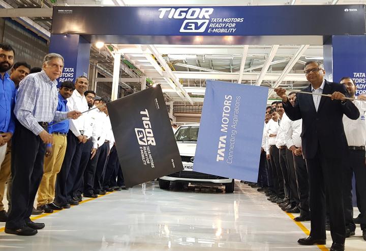First batch of Tigor EVs roll out of Tata Motors' Sanand unit 