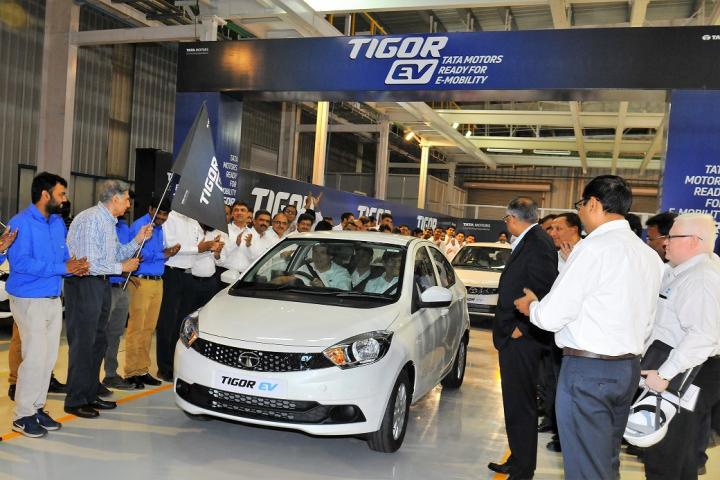 First batch of Tigor EVs roll out of Tata Motors' Sanand unit 