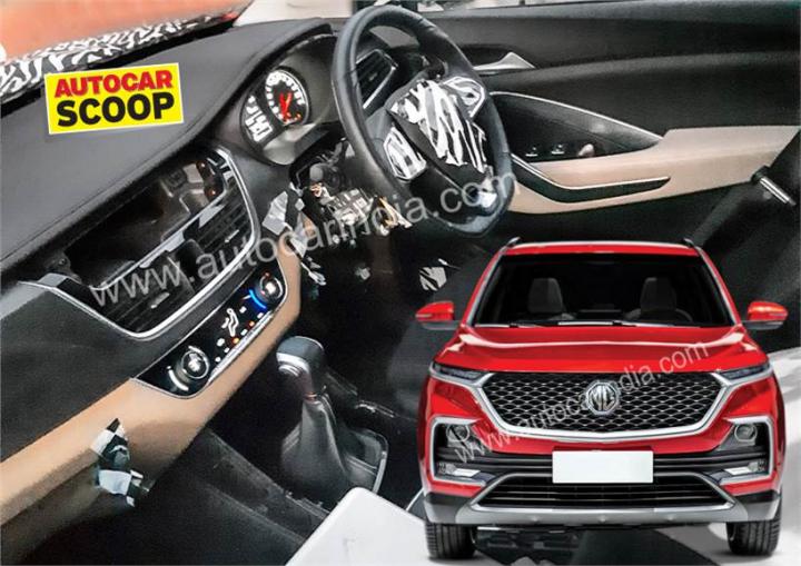 Interior of MG India's first SUV spied 