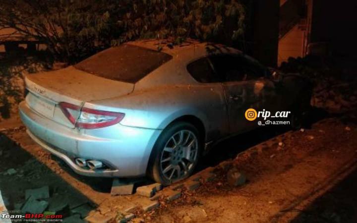 Maserati GranTurismo abandoned in Bangalore 