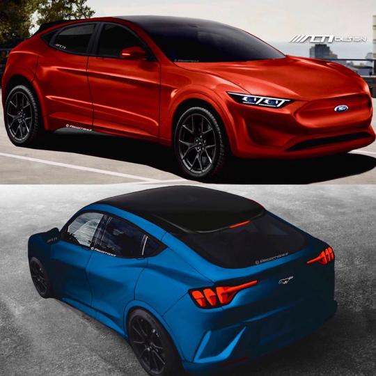 Ford Mustang-inspired electric SUV leaked 