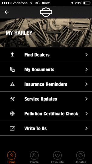 H-D India: Smartphone application from Harley-Davidson 
