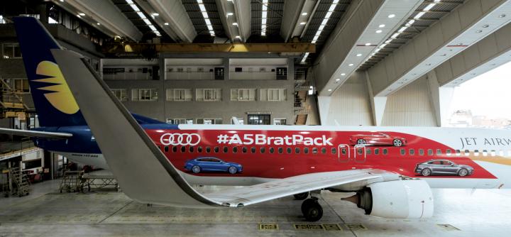 Jet Airways introduces Boeing 737 in Audi #A5BratPack livery 