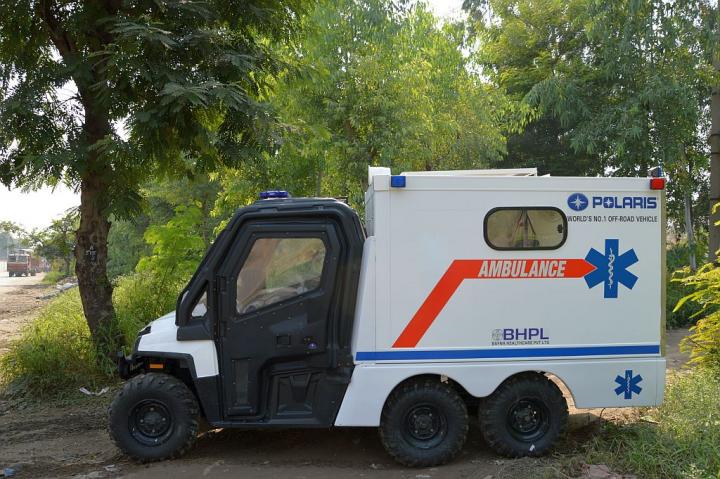 Polaris and Bafna Healthcare showcase Ranger 6X6 Ambulance 
