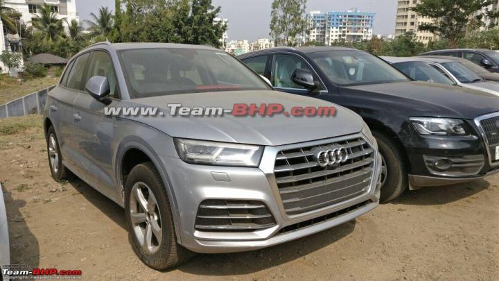 More images: Next-gen Audi Q5 spotted at dealer yard in Pune 