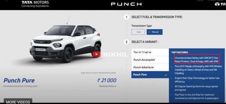 Tata Punch GNCAP safety rating leaked? 