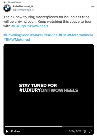 2022 BMW K 1600 range teased in India ahead of launch 