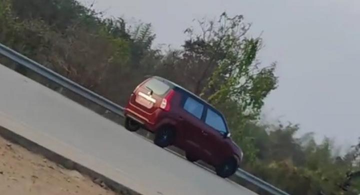 2022 Maruti WagonR facelift spied during ad shoot 