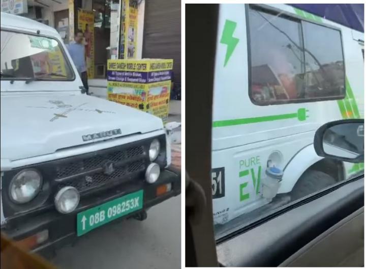 Indian Army's all-electric Maruti Gypsy spotted 